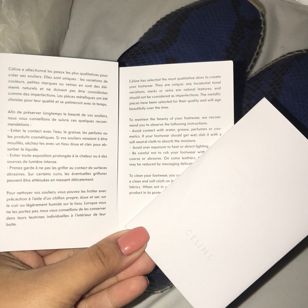 Cline Cobalt Blue And Black Python Espadrilles - image 6